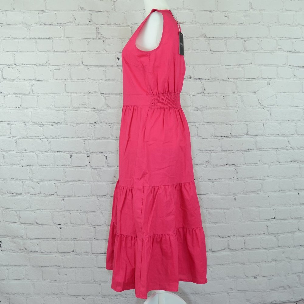 NWT Beautiful Italian Tiered Ruffle Dress - Picture 5 of 8